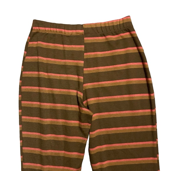 URBAN OUTFITTERS Brown/Multi Striped Naomi Knit Flare Pants L - Picture 7 of 15
